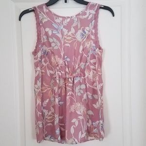LC Lauren Conrad Sleeveless Floral Top NWOT